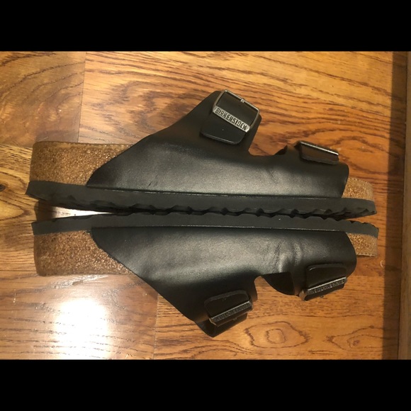 Birkenstock Arizona Black leather asst medium u - Picture 3 of 5